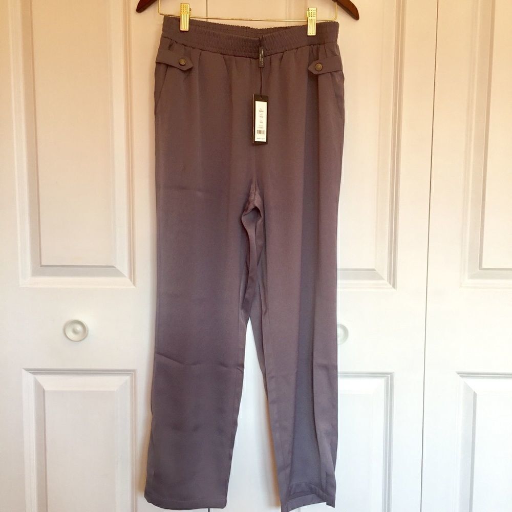 Romeo & Juliet Couture charcoal Grey pants new